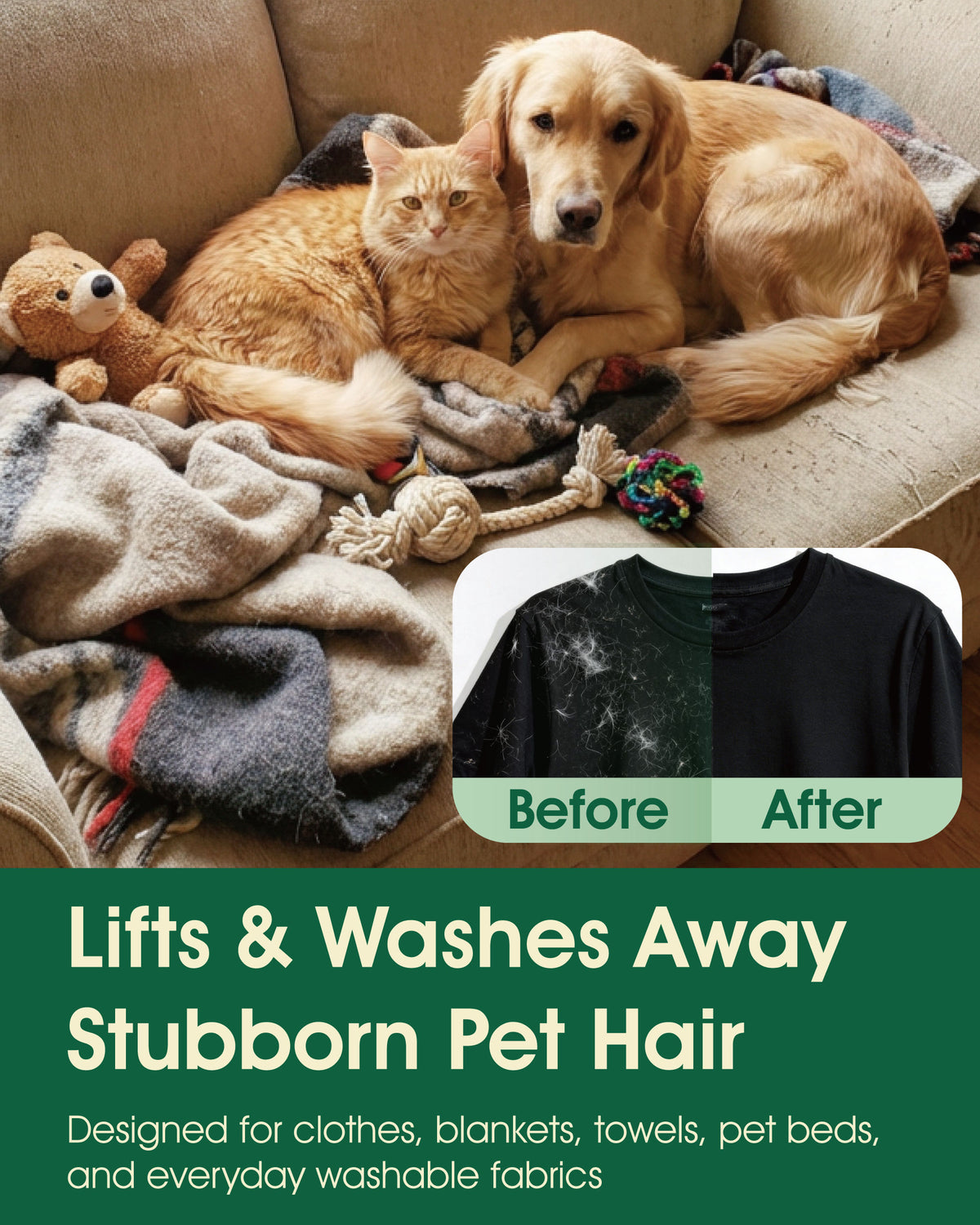 Pet Hair & Odor Removal Laundry Pods