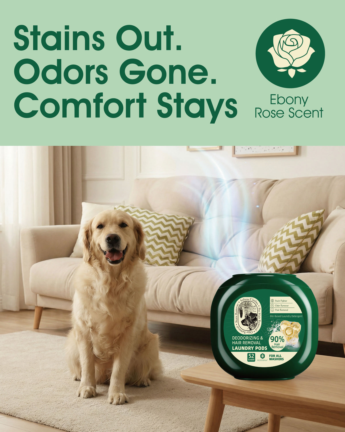 Pet Hair & Odor Removal Laundry Pods